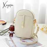 Xajzpa - Women Mobile Phone Bag Cute Mini Shoulder Pu Leather Small Crossbody Female Gifts Cash