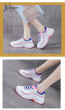 Xajzpa - Women Platform Sneakers Ladies Sports Casual Shoes Vulcanized Fashion Chunky Outdoor