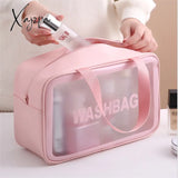 Xajzpa - Women Portable Travel Wash Bag Female Transparent Waterproof Makeup Storage Pouch Large