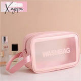 Xajzpa - Women Portable Travel Wash Bag Female Transparent Waterproof Makeup Storage Pouch Large