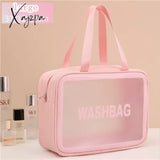 Xajzpa - Women Portable Travel Wash Bag Female Transparent Waterproof Makeup Storage Pouch Large