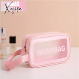 Xajzpa - Women Portable Travel Wash Bag Female Transparent Waterproof Makeup Storage Pouch Large