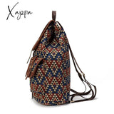 Xajzpa - Women Printing Backpack Canvas School Bags For Teenagers Large Shoulder Bag Weekend Travel