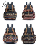 Xajzpa - Women Printing Backpack Canvas School Bags For Teenagers Shoulder Bag Weekend Travel