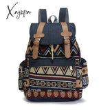 Xajzpa - Women Printing Backpack Canvas School Bags For Teenagers Shoulder Bag Weekend Travel