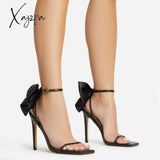 Xajzpa - Women Pumps Shallow Pointed High Heels Shoes Summer New 2023 Slim Heel Slingback Sandals