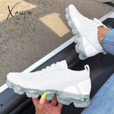 Xajzpa - Women Round Toe All Season Air Cushion Sneakers White / 5