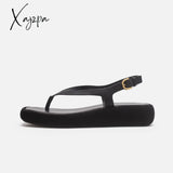 Xajzpa - Women Sandals Classics Ankle Strap Summer Flat Shoes For Soft Sole Flats Sandalias Mujer