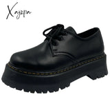 Xajzpa - Women Shoes Autumn Round Toe Female Footwear All-Match Loafers With Fur Clogs Platform