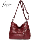 Xajzpa - Women Shoulder Bag Leather Luxury Handbags Women’s Bags Designer Crossbody Female