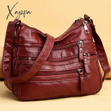 Xajzpa - Women Shoulder Bag Leather Luxury Handbags Women’s Bags Designer Crossbody Female