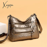 Xajzpa - Women Shoulder Bag Leather Luxury Handbags Women’s Bags Designer Crossbody Female