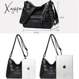 Xajzpa - Women Shoulder Bag Leather Luxury Handbags Women’s Bags Designer Crossbody Female