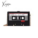 Xajzpa - Women Shoulder Bag New Tape Recorder Women’s Bags Cute Funny Cartoon Pu Leather Chain