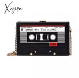 Xajzpa - Women Shoulder Bag New Tape Recorder Women’s Bags Cute Funny Cartoon Pu Leather Chain