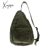 Xajzpa Women Shoulder Messenger Bag Canvas Crossbody New Trend Fashion Female Solid Color High