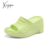 Xajzpa - Women Slippers Platform Wedges Summer Casual Outdoor Beach High Dress Sandals 2023 White