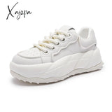 Xajzpa - Women Sneakers Designer Shoes 2023 Spring New Ladies Low Top Lace-Up Platform Tennis