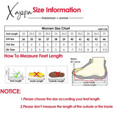 Xajzpa - Women Sneakers Fashion Genuine Leather Chunky Casual Shoes Spring Comfortable Thick Sole