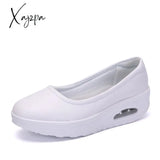Xajzpa - Women Sneakers Flats Loafers Sweet Shallow Comfort Moccasins Slip-On Pu Platform Ladies