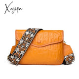 Xajzpa - Women Soft Genuine Leather Handbags Luxury Designer Shoulder Crossbody Bags Fashion Letter