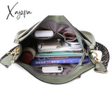 Xajzpa - Women Soft Leather Handbags Lady Small Cute Shoulder Bags Female Fashion Shopping Bag