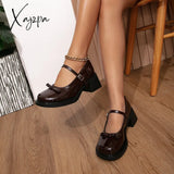 Xajzpa - Women Summer Elegant Trendy Bowknot Decor Heeled Mary Janes