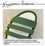 Xajzpa - Women Summer Sandals Flats Shoes New Jelly Beach Comfortable Casual Slip-On Ladies