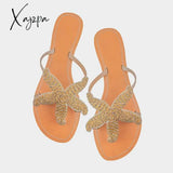 Xajzpa - Women Summer Slippers Hawaiian Starfish Beach Flat Sandals