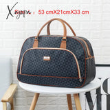 Xajzpa - Women Travel Bags Fashion Pu Leather Large Capacity Waterproof Print Luggage Duffle Bag