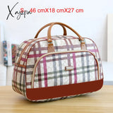 Xajzpa - Women Travel Bags Fashion Pu Leather Large Capacity Waterproof Print Luggage Duffle Bag