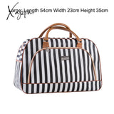 Xajzpa - Women Travel Bags Fashion Pu Leather Large Capacity Waterproof Print Luggage Duffle Bag