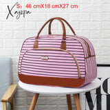 Xajzpa - Women Travel Bags Fashion Pu Leather Large Capacity Waterproof Print Luggage Duffle Bag