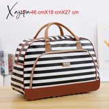 Xajzpa - Women Travel Bags Fashion Pu Leather Large Capacity Waterproof Print Luggage Duffle Bag