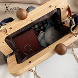 Xajzpa - Women Trendy Shoulder Bags Luxury Pu Handbag Vintage Clip Clutch Bag Purses Mini Acrylic