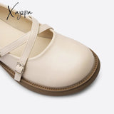 Xajzpa - Women Vintage Round Toe Mary Jane