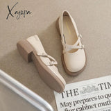 Xajzpa - Women Vintage Round Toe Mary Jane