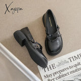 Xajzpa - Women Vintage Round Toe Mary Jane