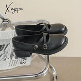 Xajzpa - Women Vintage Round Toe Mary Jane