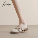 Xajzpa - Women Vintage Round Toe Mary Jane