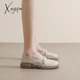 Xajzpa - Women Vintage Round Toe Mary Jane