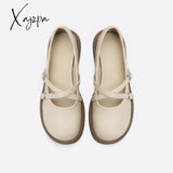 Xajzpa - Women Vintage Round Toe Mary Jane