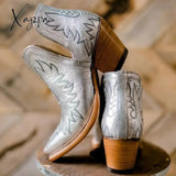 Xajzpa - Women Vintage Western Boots