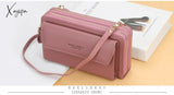 Xajzpa - Women Wallet Double Zipper Summer Female Shoulder Bag Top Quality Cell Phone Pocket Bags