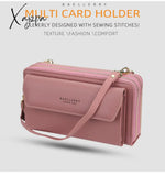 Xajzpa - Women Wallet Double Zipper Summer Female Shoulder Bag Top Quality Cell Phone Pocket Bags