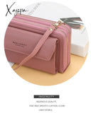 Xajzpa - Women Wallet Double Zipper Summer Female Shoulder Bag Top Quality Cell Phone Pocket Bags