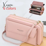 Xajzpa - Women Wallet Double Zipper Summer Female Shoulder Bag Top Quality Cell Phone Pocket Bags Fashion Crossbody Bags