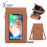 Xajzpa - Women Wallet Double Zipper Summer Female Shoulder Bag Top Quality Cell Phone Pocket Bags