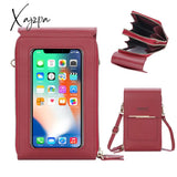 Xajzpa - Women Wallet Double Zipper Summer Female Shoulder Bag Top Quality Cell Phone Pocket Bags