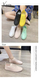 Xajzpa - Women White Shoes Lace Up Casual Sneakers Breathable Board Soft Vulcanized Flat Zapatos De